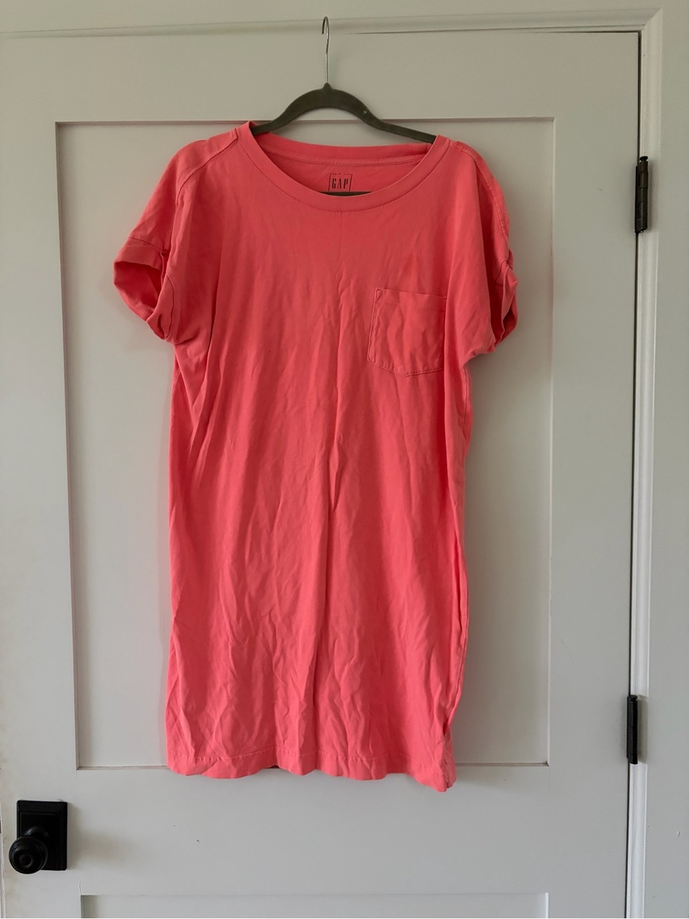 Gap Coral Pink T-Shirt Dress Medium